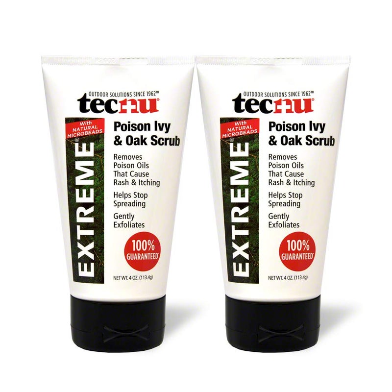 Tecnu Extreme Poison Ivy Oak ScrubRemoves Toxin from Skin That Causes Poison Ivy and Poison Oak Rash 4Ounce Tube Pack of 2